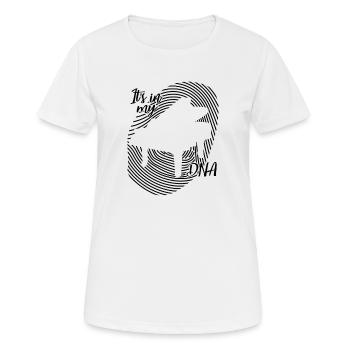Musik Piano Fingerabdruck - Frauen T-Shirt atmungsaktiv - Weiß - Vorne - AI Model Female 172 dark (172cm)