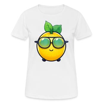 Cool Lemon - Design de limonade rafraîchissant - T-shirt respirant Femme - blanc - Devant - AI Model Female 172 dark (172cm)