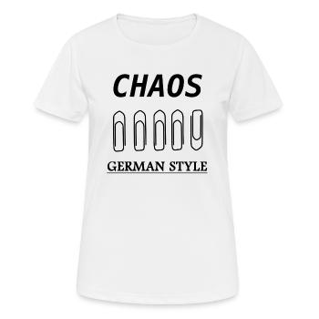 Chaos German Style - Women's Breathable T-Shirt - white - Front - AI Model Female 172 dark (172cm)