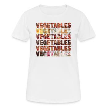 Vegetables - Women's Breathable T-Shirt - white - Front - AI Model Female 172 dark (172cm)
