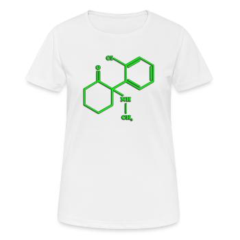 Ketamin - Frauen T-Shirt atmungsaktiv - Weiß - Vorne - AI Model Female 172 dark (172cm)