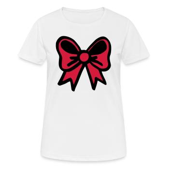 Bow red / bow red - bow tie - celebration - Women's Breathable T-Shirt - white - Front - AI Model Female 172 dark (172cm)