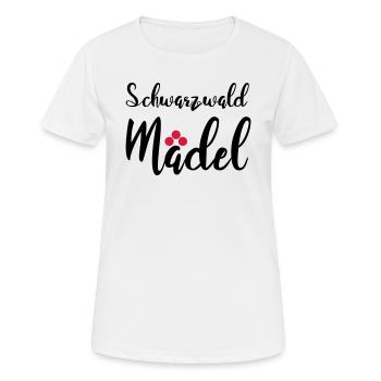 Schwarzwaldmädel - Frauen T-Shirt atmungsaktiv - Weiß - Vorne - AI Model Female 172 dark (172cm)