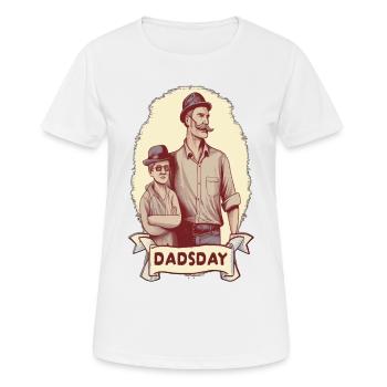 Father's Day Dad Retro Vintage Design - Women's Breathable T-Shirt - white - Front - AI Model Female 172 dark (172cm)