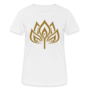 Symbol Geschenk Ornament Ethnic Spirit Lotus Art - Frauen T-Shirt atmungsaktiv - Weiß - Vorne - AI Model Female 172 dark (172cm)