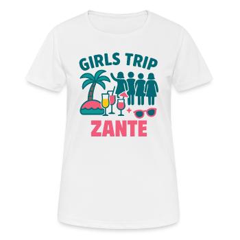 Girls Trip Zante Party - T-shirt respirant Femme - blanc - Devant - AI Model Female 172 dark (172cm)