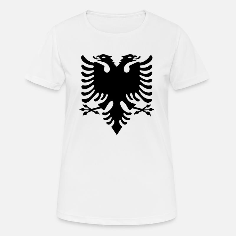 black albanian eagle Eagle - Women's Breathable T-Shirt - white