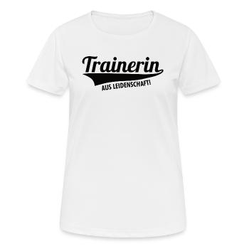 Trainerin - Frauen T-Shirt atmungsaktiv - Weiß - Vorne - AI Model Female 172 dark (172cm)