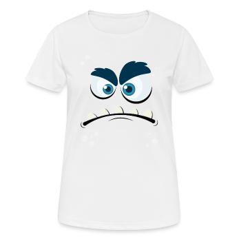 Monster Face 3 - Women's Breathable T-Shirt - white - Front - AI Model Female 172 dark (172cm)