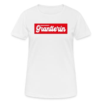 Introvertierte Grantlerin - Frauen T-Shirt atmungsaktiv - Weiß - Vorne - AI Model Female 172 dark (172cm)