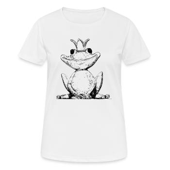 Baby Froschkönig - Frauen T-Shirt atmungsaktiv - Weiß - Vorne - AI Model Female 172 dark (172cm)