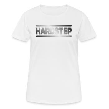 Hardstep Drum n Bass DNB Junglist Drum and Bass - T-shirt respirant Femme - blanc - Devant - AI Model Female 172 dark (172cm)