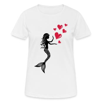 Mermaid Mermaid Mermaid Mermaid Valentine's Day Nixe - Women's Breathable T-Shirt - white - Front - AI Model Female 172 dark (172cm)
