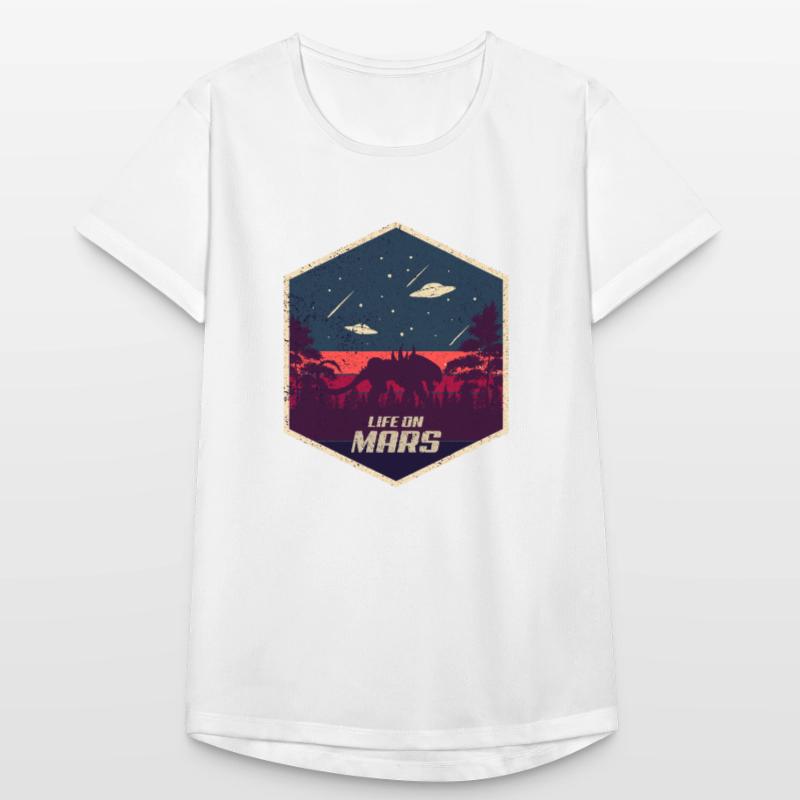 Mars Tiger Alien Pluto Planet UFO Outer Space Space Women's Breathable T-Shirt