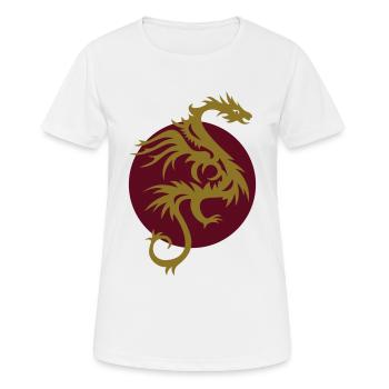 DRAGON SUN - T-shirt respirant Femme - blanc - Devant - AI Model Female 172 dark (172cm)