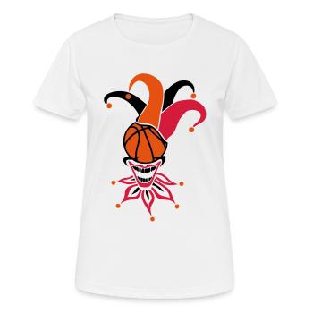 basketball joker ballon sport1 - T-shirt respirant Femme - blanc - Devant - AI Model Female 172 dark (172cm)