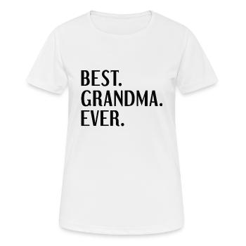 Best Grandma Ever - Women's Breathable T-Shirt - white - Front - AI Model Female 172 dark (172cm)