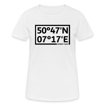 Hennef (Sieg) coordinates - Women's Breathable T-Shirt - white - Front - AI Model Female 172 dark (172cm)