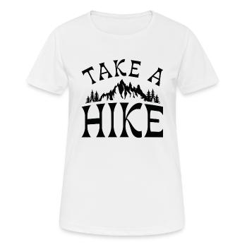 Take A Hike - Women's Breathable T-Shirt - white - Front - AI Model Female 172 dark (172cm)