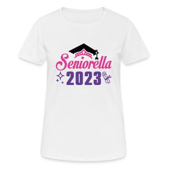 Senioren 2023 - Frauen T-Shirt atmungsaktiv - Weiß - Vorne - AI Model Female 172 dark (172cm)