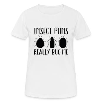 Insektenwitze nerven mich wirklich - Frauen T-Shirt atmungsaktiv - Weiß - Vorne - AI Model Female 172 dark (172cm)