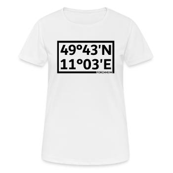 Forchheim coordinates - Women's Breathable T-Shirt - white - Front - AI Model Female 172 dark (172cm)
