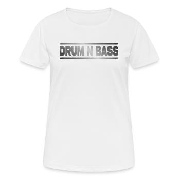 Drum and Bass DNB Junglist Drum n Bass - T-shirt respirant Femme - blanc - Devant - AI Model Female 172 dark (172cm)