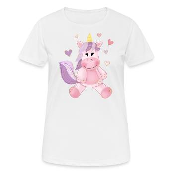 Licorne - T-shirt respirant Femme - blanc - Devant - AI Model Female 172 dark (172cm)
