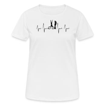 Friseurin - Frauen T-Shirt atmungsaktiv - Weiß - Vorne - AI Model Female 172 dark (172cm)