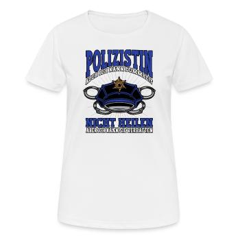 Polizist Polizei Polizist - Frauen T-Shirt atmungsaktiv - Weiß - Vorne - AI Model Female 172 dark (172cm)