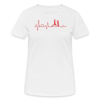 Friseurin - Frauen T-Shirt atmungsaktiv - Weiß - Vorne - AI Model Female 172 dark (172cm)