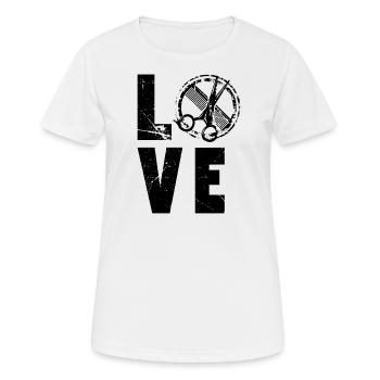 Love Friseurin - Frauen T-Shirt atmungsaktiv - Weiß - Vorne - AI Model Female 172 dark (172cm)