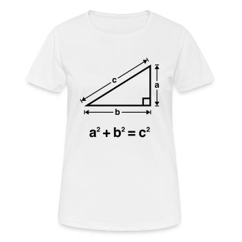Pythagorean Theorem Mathematics - Frauen T-Shirt atmungsaktiv - Weiß - Vorne - AI Model Female 172 dark (172cm)