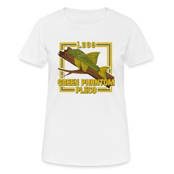 Green Phantom Pleco Catfish L200 Aquarium Ornamental Fish - Women's Breathable T-Shirt - white - Front - AI Model Female 172 dark (172cm)