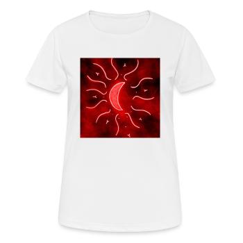 Luna Mandala Roja - T-shirt respirant Femme - blanc - Devant - AI Model Female 172 dark (172cm)