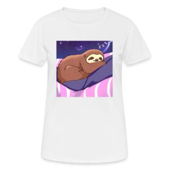 Sweet Dreams Faultier - Frauen T-Shirt atmungsaktiv - Weiß - Vorne - AI Model Female 172 dark (172cm)