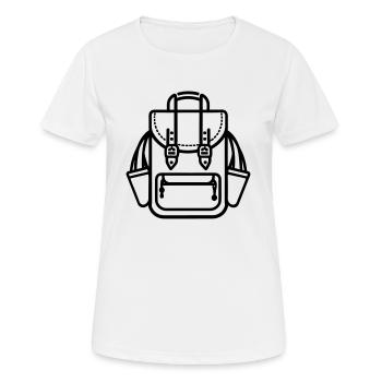 Backpack - Women's Breathable T-Shirt - white - Front - AI Model Female 172 dark (172cm)