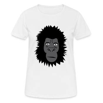 Gorilla - T-shirt respirant Femme - blanc - Devant - AI Model Female 172 dark (172cm)