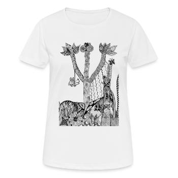 landscape - Women's Breathable T-Shirt - white - Front - AI Model Female 172 dark (172cm)