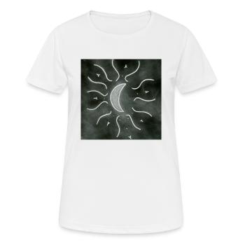 Luna Mandala grey - Women's Breathable T-Shirt - white - Front - AI Model Female 172 dark (172cm)