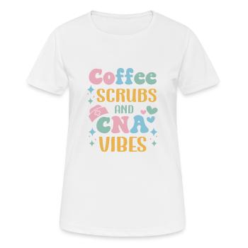 CNA Nursing Quotes Funny Nurse Lovers Cute CNA - Women's Breathable T-Shirt - white - Front - AI Model Female 172 dark (172cm)