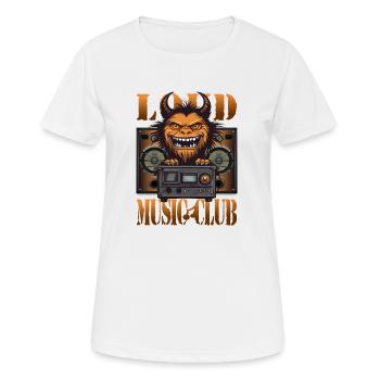Loud Music Club - Women's Breathable T-Shirt - white - Front - AI Model Female 172 dark (172cm)