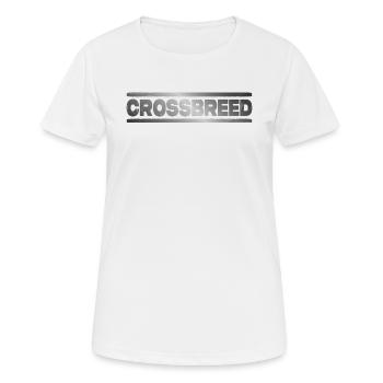 Crossbreed DNB Drum and Bass Junglist - Women's Breathable T-Shirt - white - Front - AI Model Female 172 dark (172cm)