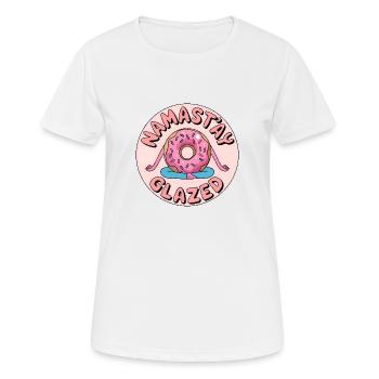 Namast'ay Glazed - Women's Breathable T-Shirt - white - Front - AI Model Female 172 dark (172cm)