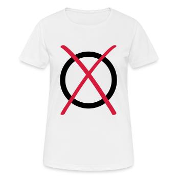 yes no ok election - Women's Breathable T-Shirt - white - Front - AI Model Female 172 dark (172cm)