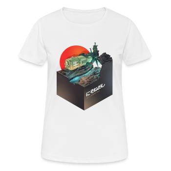 Arcadia spaceship - T-shirt respirant Femme - blanc - Devant - AI Model Female 172 dark (172cm)