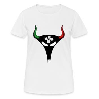 basque bull - T-shirt respirant Femme - blanc - Devant - AI Model Female 172 dark (172cm)