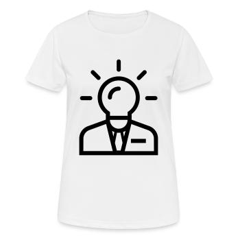 business idea - Women's Breathable T-Shirt - white - Front - AI Model Female 172 dark (172cm)