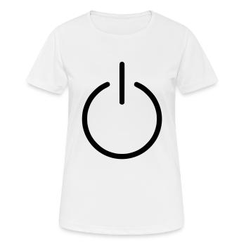 power - Women's Breathable T-Shirt - white - Front - AI Model Female 172 dark (172cm)