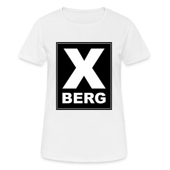 Berlin Kreuzberg X Berg - Frauen T-Shirt atmungsaktiv - Weiß - Vorne - AI Model Female 172 dark (172cm)